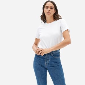 New With Tags Everlane The Organic Cotton Crew - White